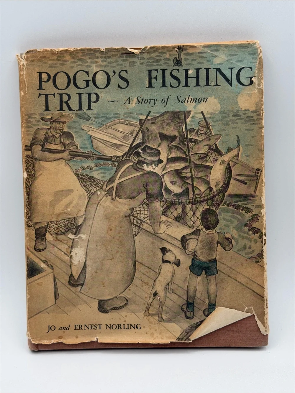 Pogo's Fishing Trip: A Story of Salmon by Jo & Ernest Norling Hardcover 1942